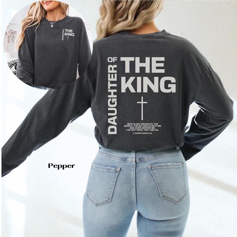 Daughter of the King Christian Long Sleeve T Shirts Daughter of the King Christian Long Sleeve T Shirts