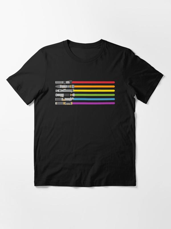 Rainbow lightsaber shops shirt