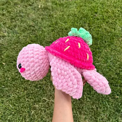 JUMBO Crochet retailer Watermelon Turtle