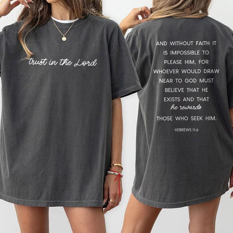 Christian Women T Shirt Trust In the Lord Christian Women T Shirt Trust In the Lord