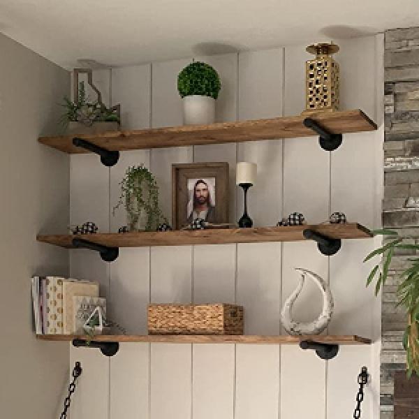 10inch or 12inch 2 different sizes of Industrial Pipe Shelf Brackets