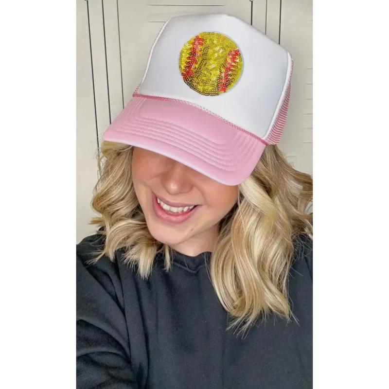 Sequin Softball Trucker Hat Sequin Softball Trucker Hat
