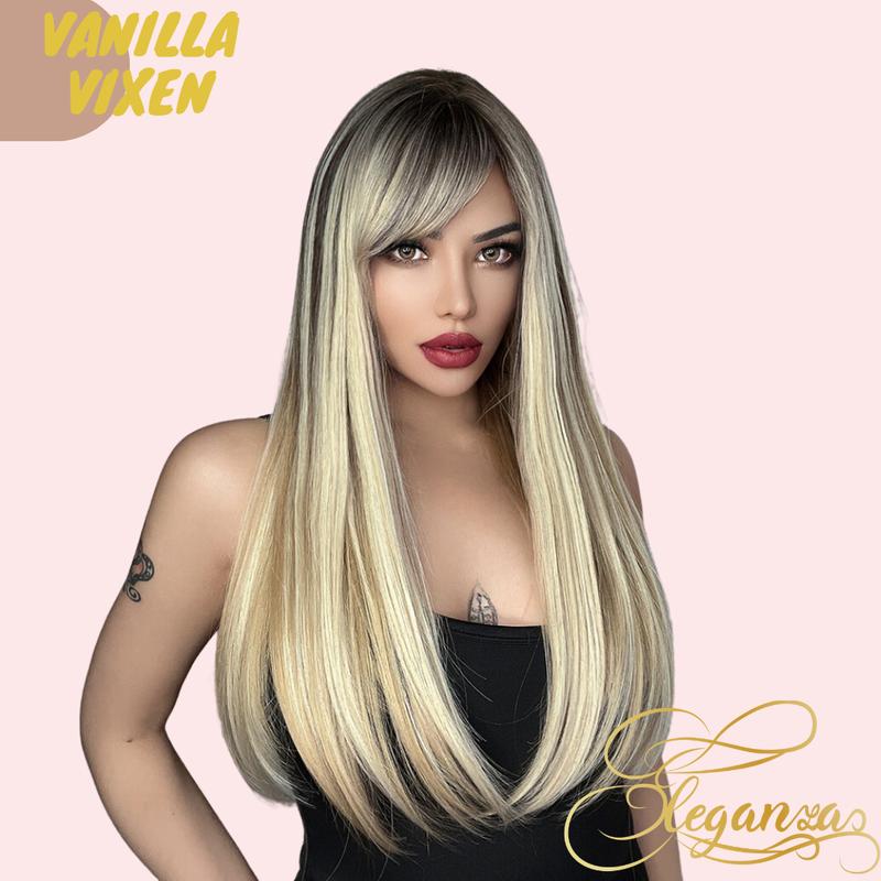 Vanilla Vixen Synthetic Wig Blonde 24 inches Eleganza