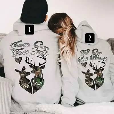 Hood Gf And Bf Matching Hoodies Him And Her Cute Couple Hoodies In