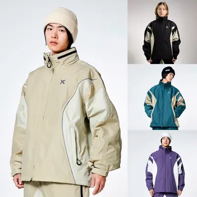 SNOWVERB Unisex Waterproof Ski Jacket - Insulated Snowboard Coat With Hood (10K/10K)