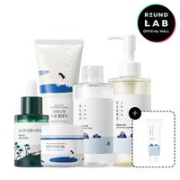 Korean Sensitive Skin Rescue Set Dokdo Oil Cleanser 200ml Birch Juice Cleanser 150ml Dokdo Toner 200ml Pine Calming Cica Ampoule 30ml Birch Juice