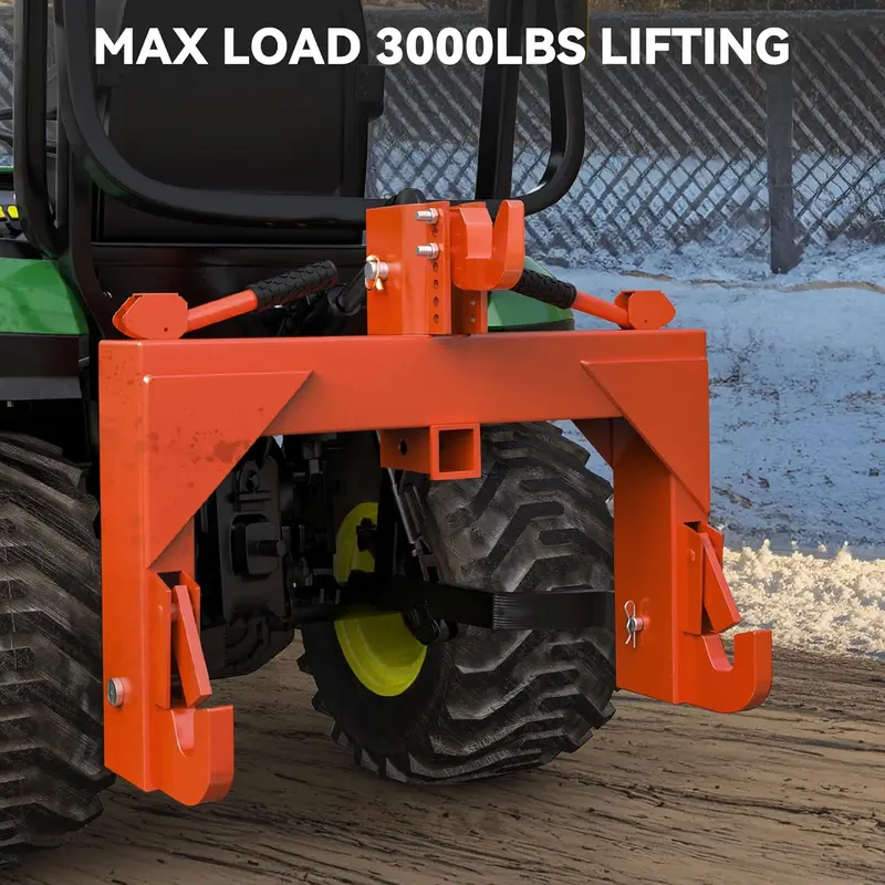 Product Introduction of YITAMOTOR 3 Point Quick Hitch Attachment for Category 1 Tractors. 3000LBS Heavy Duty 3 Pt Tractor Hitch with 2" Receiver. Adjustable 5 Level Bolt for Farm & Ranch Equipment 15