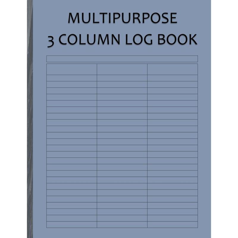 Multipurpose Log Book with 3 Columns – Customizable Headers, - TikTok Shop