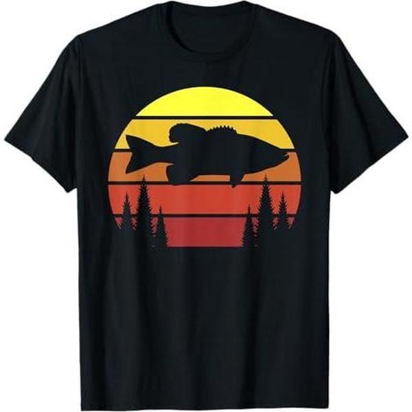 Bass Fishing Forest Tshirt - Largemouth Fisherman Gift Bass Fishing Forest Tshirt - Largemouth Fisherman Gift