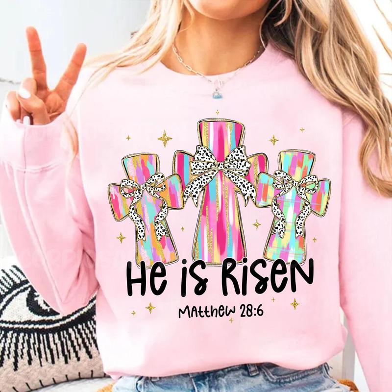He Is Risen Matthew 28:6 Easter Celebration Christian Shirt He Is Risen Matthew 28:6 Easter Celebration Christian Shirt