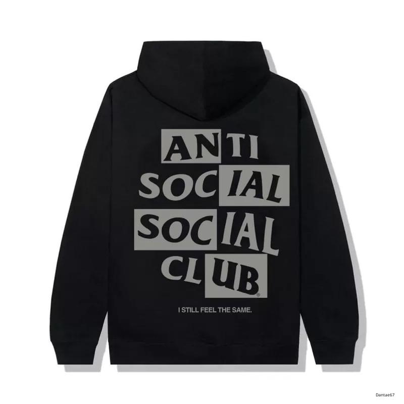 TikTok Shop ASSC Anti Social I Still Feel The same Grey Black Hoodie