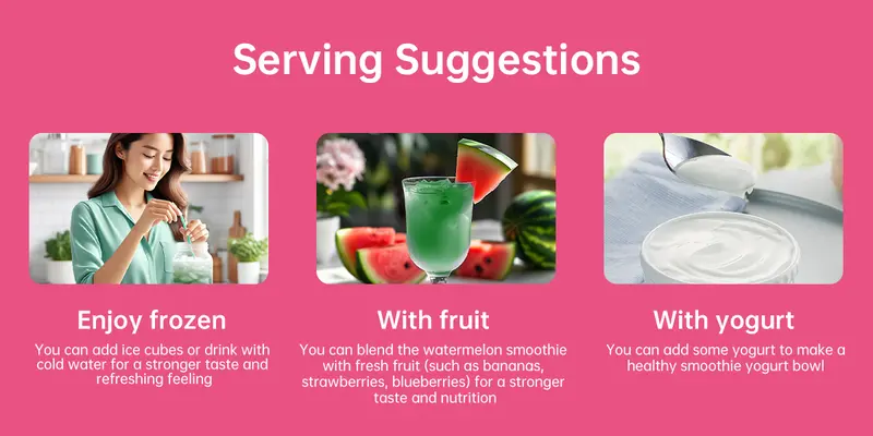 Product Introduction of Tyillo Watermelon Slush Dietary Supplement-Gut,Constipation Relief-Summer Drinks-BoostMetabo 3