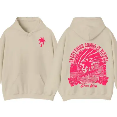 Hoodie Sudadera Malibu Rosa White Fox Hoodie Malibu TikTok Shop