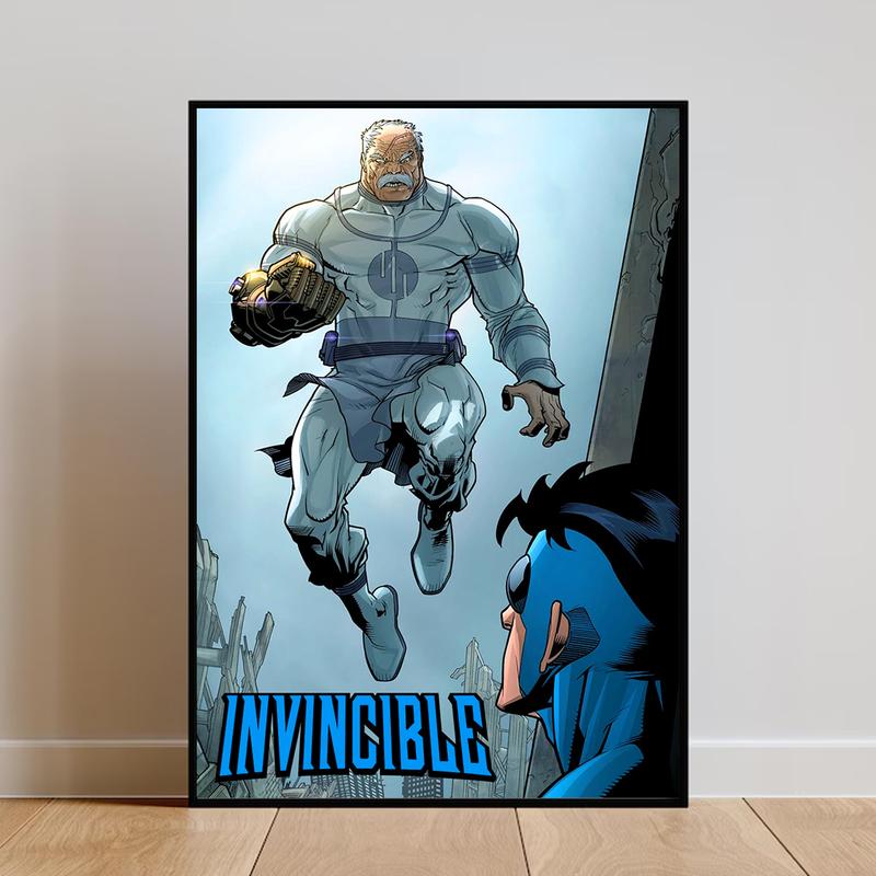 Invincible Poster - Unique Superhero Unframed Poster Art Wal - TikTok Shop