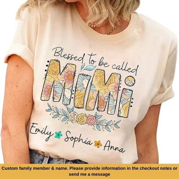 Blessed To Be Called Mimi Shirt Blessed To Be Called Mimi Shirt