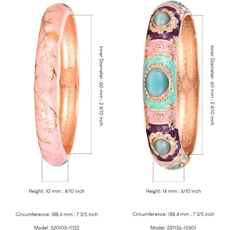Zircon Ring and Engraved Enameled Circle Bracelet Zircon Ring and Engraved Enameled Circle Bracelet