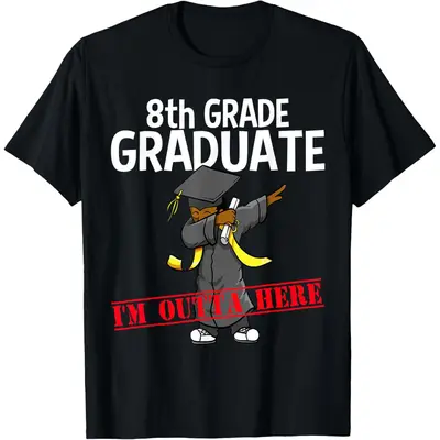 8th Grade Graduation Shirt Funny Dabbing Boy Party Gift Idea 8th Grade Graduation Shirt Funny Dabbing Boy Party Gift Idea