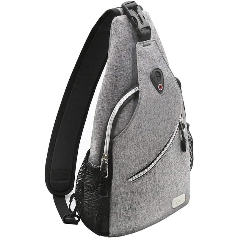 TikTok Shop MOSISO Sling Backpack Multipurpose Crossbody Shoulder Bag Travel Hiking Daypack Gray Medium