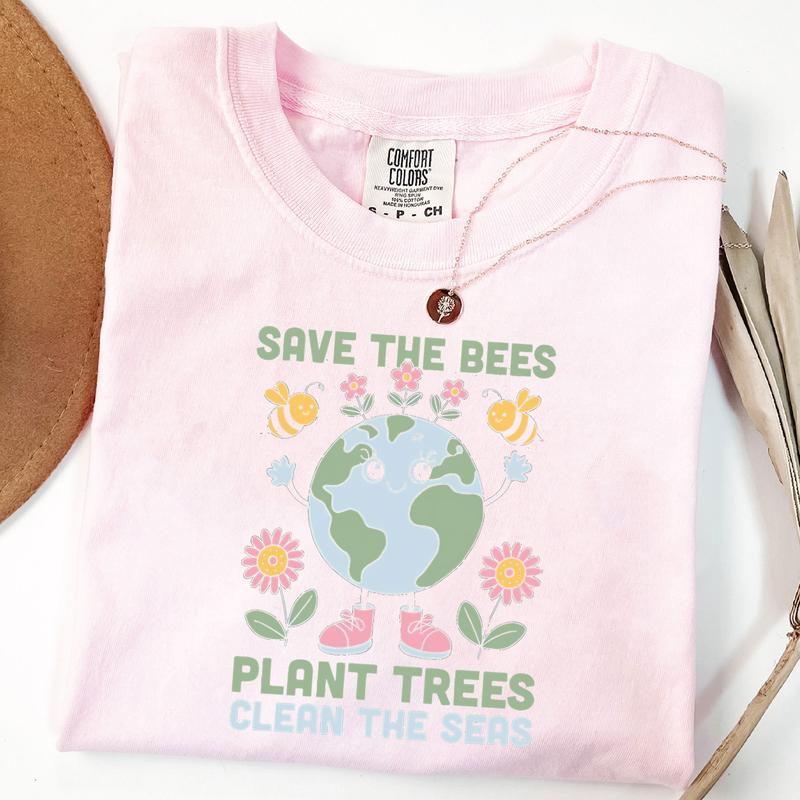 Save The Bees T-Shirt Nature Lovers Gift Save The Bees T-Shirt Nature Lovers Gift