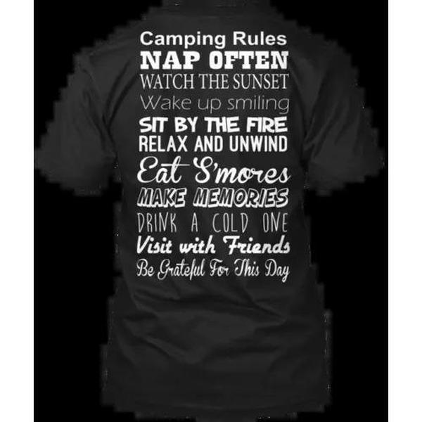 Camping Rules T-Shirt Camping Rules T-Shirt