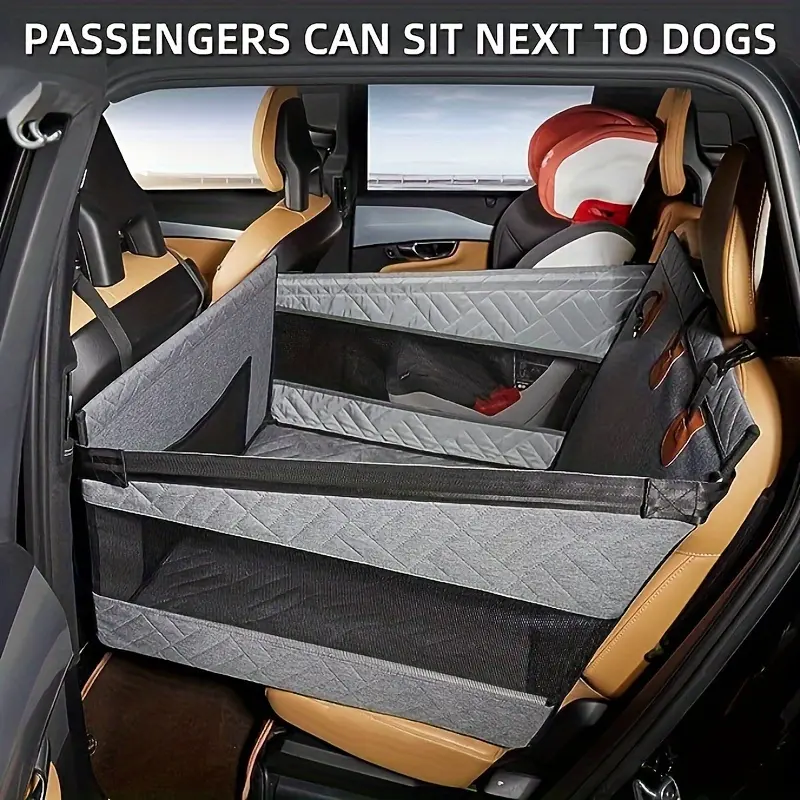 Product Introduction of Large Dog Car Safety Seats, Dog Rear Seat Extenders, Waterproof Dog Car Safety Seats - For Medium & Large Dogs - Suitable for Car, SUV & Truck - Protect Your Vehicle Interior - Perfect Gift for Dog Owners 7