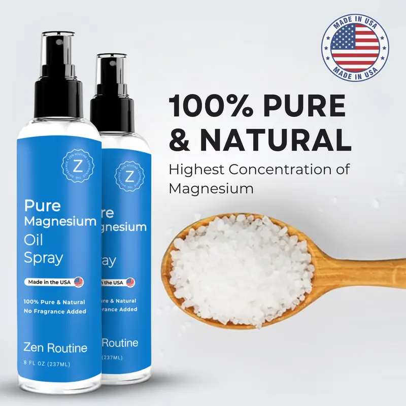 Product Introduction of (2-Pack) 8oz Zen Routine Magnesium Spray - USP Grade Magnesium Spray - Comfort 0