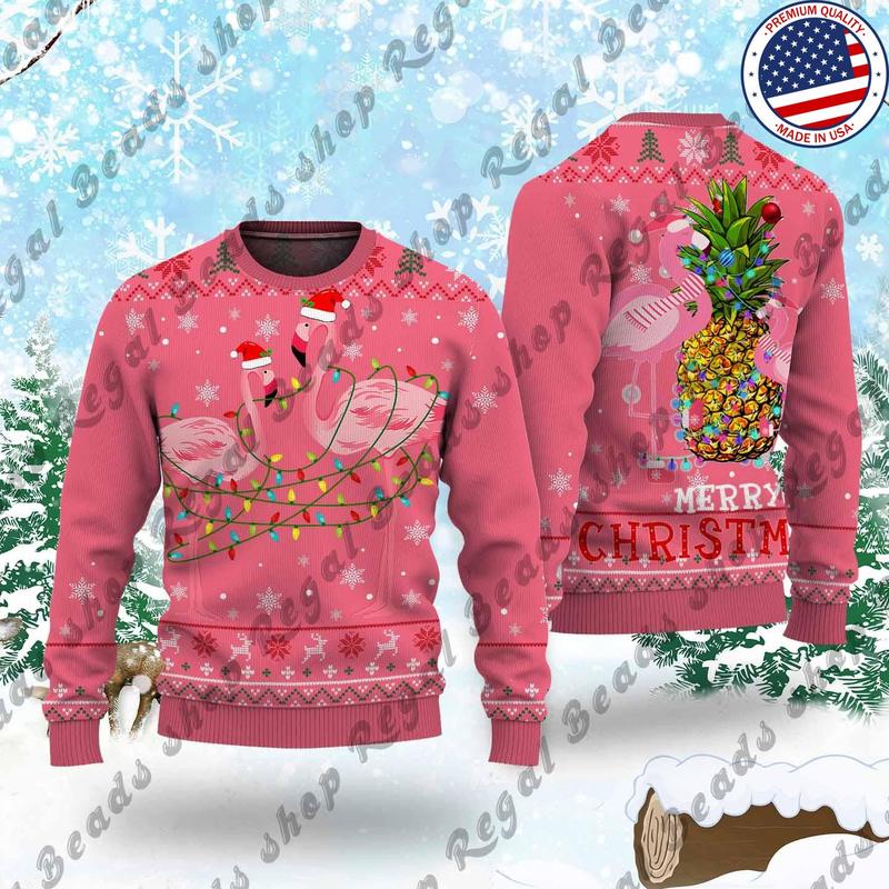 Flamingo ugly sweater best sale