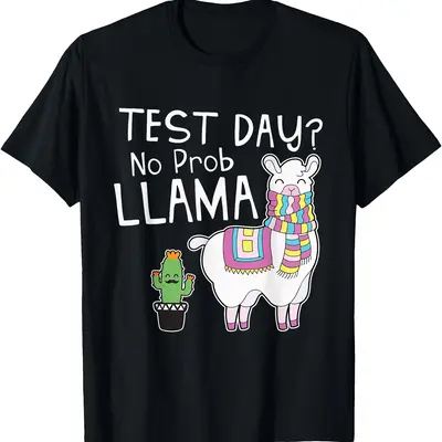 Teacher T Shirt Llama Alpaca Lovers Teaching Exam Testing Teacher T Shirt Llama Alpaca Lovers Teaching Exam Testing