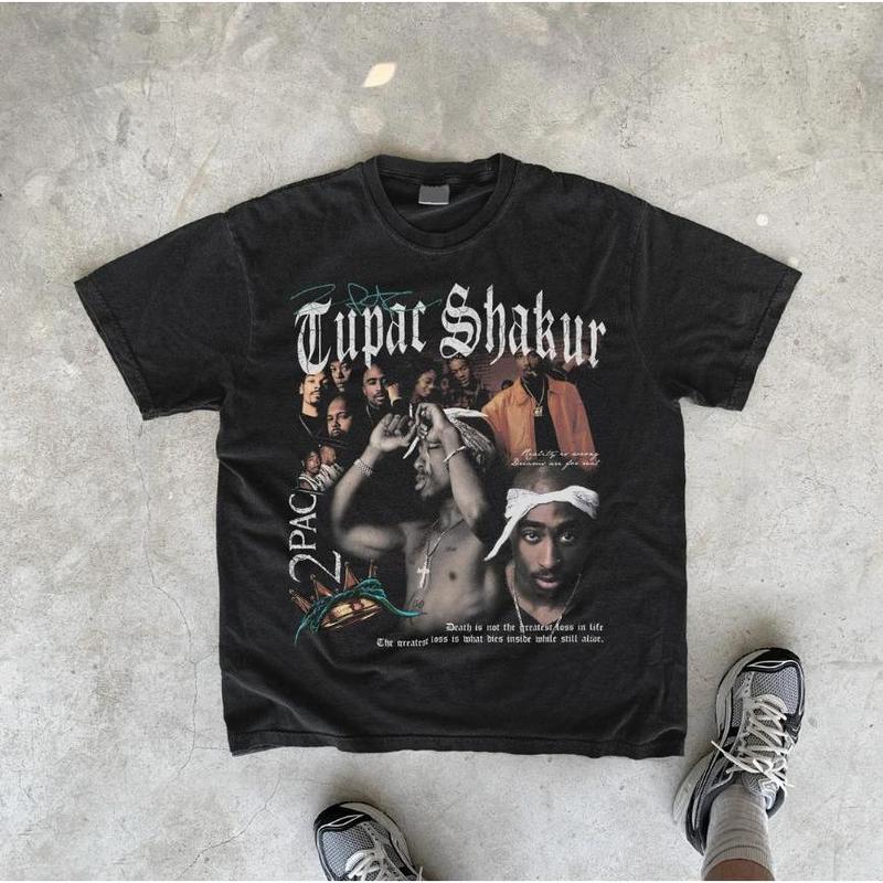 TikTok Shop: 2pac Tee, Tupac Rap, Tupac Shakur Shirt, Vintage Cartoon Tees,  Bootleg T-Shirt, Streetwear, Streetwear Merch, Gifts, Raptee, Hip-Hop  Rapper Merch