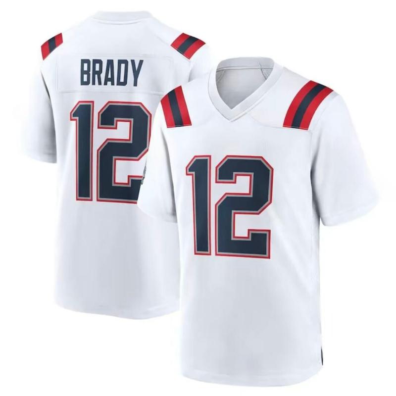 TikTok Shop Tom Brady 12 Patriots Football Jersey America Football Jersey Team