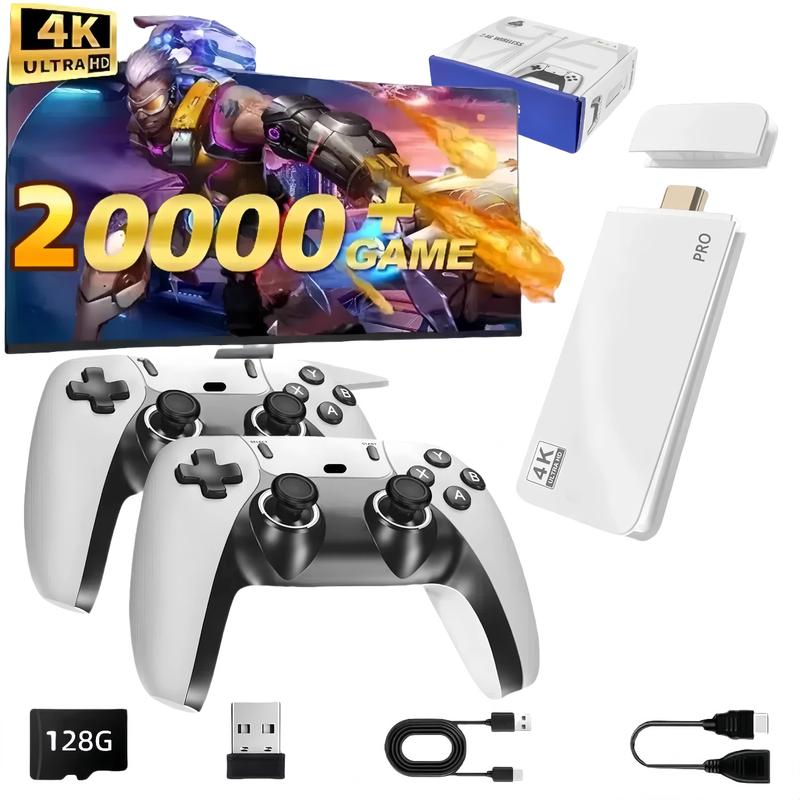 2024 Retro Game Console Stick - 20,000+ Classic Games With 4K HDMI Output