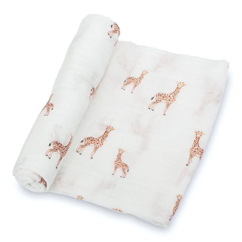 TikTok Shop Baby Giraffe Swaddle Blankets 47 x 47 100 Muslin Cotton