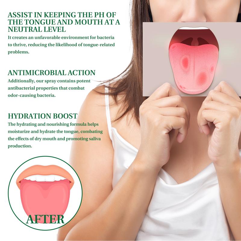 Product Introduction of EELHOE Tongue Repair Spray – Relieves Dryness, Swelling, and White Coating, Promotes Oral Health, Portable Pain Relief Spray 11