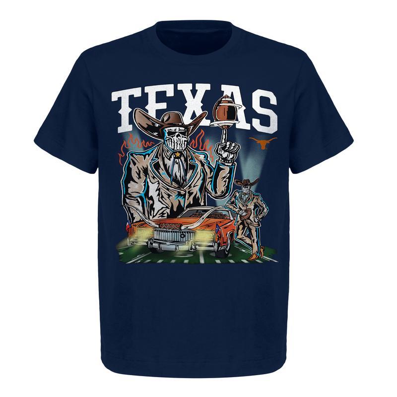 TikTok Shop: Warren Lotas - Texas Longhorns Football - Unique Retro Western  Skeleton Cowboy Printed Shirt, Dead Man's Football Graphic T-Shirt, For Men  and Women