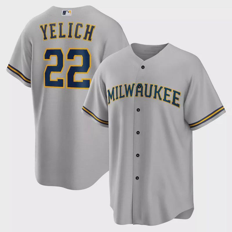 TikTok Shop All over Print Unisex Baseball Jersey Size S 5XL Custom Name Milwaukee Brewers