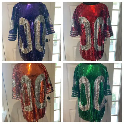 Selected Sparkly Jersey Dresses Colts TikTok Shop