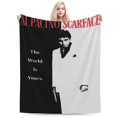 Scarface , Gangster outlet Movies Fleece Blanket