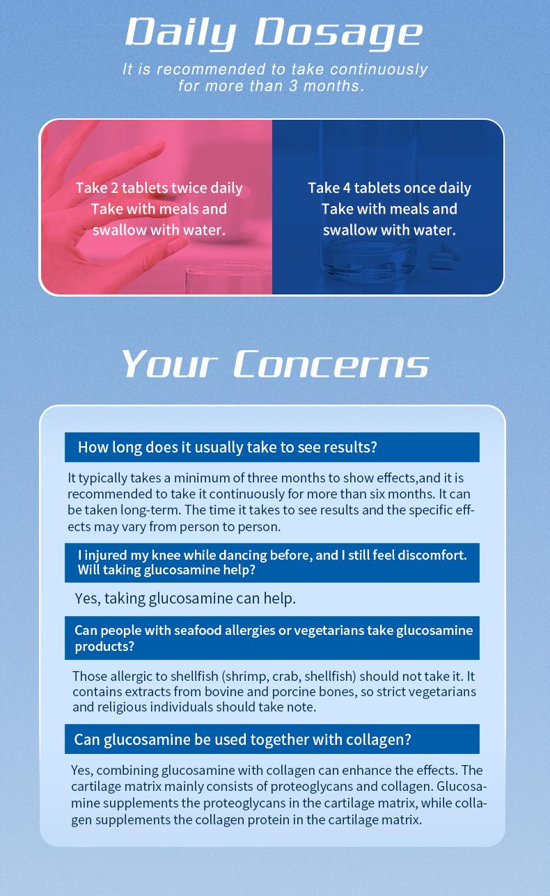 Product Introduction of Move Free joint health 7-in-1 Glucosamine Chondroitin Plus Calcium Complex Vitamin Supplements for Men with B-Vitamins + Multi-Glucosamine 120 Pills 8