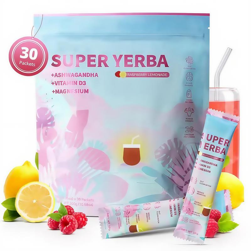 2025 Newest Super Yerba Yerba Mate Instant Tea Powder RASPBERRY ...