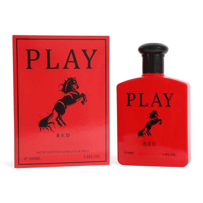Play Red Eau de Toilette Spray Cologne for Men 100ml/3.4fl.oz ...