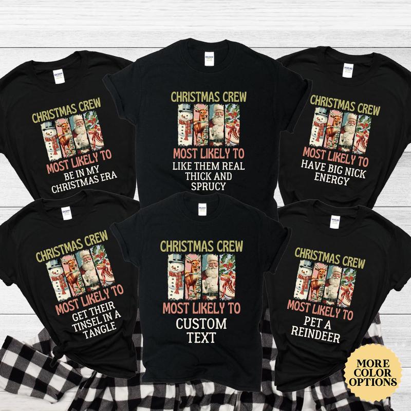 Family Matching Team Santa Christmas Retro Top T-Shirt Family Matching Team Santa Christmas Retro Top T-Shirt