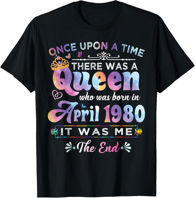 April 1980, 40 Year Old, 40th Birthday T-Shirt April 1980, 40 Year Old, 40th Birthday T-Shirt