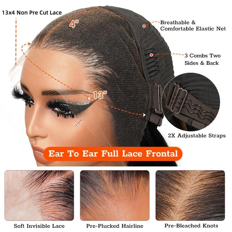 Wiggins Hair Short Curly Wigs Popping Fluffy Curl 250% Density 7x4 Pre Cut Ready To Go Curly Glueless Wigs Ready To Wear Human Hair Beginners Glueless Wig Outdoorfun 5