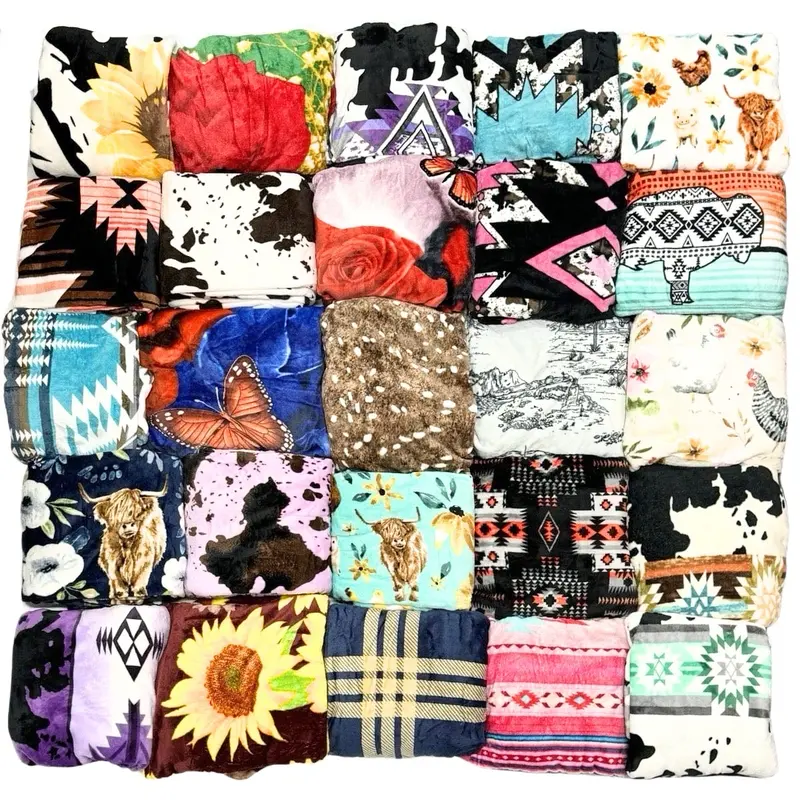 Surprise Throw 60”x80” (150cm x 200cm) Super Soft Mystery Throw Size Blanket comfy blankets 0