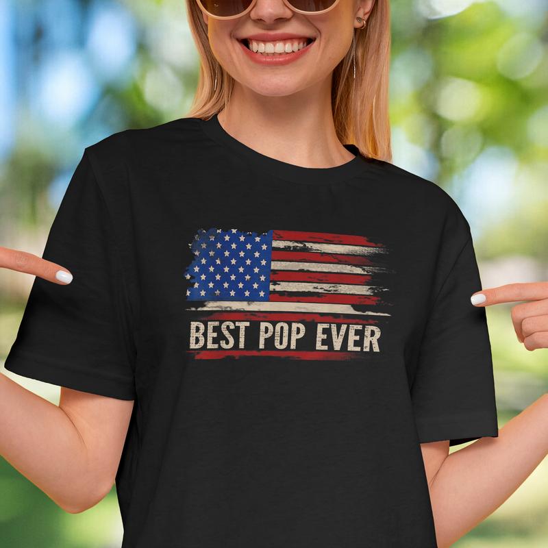 Best Pop Ever Vintage American Flag T Shirt Best Pop Ever Vintage American Flag T Shirt