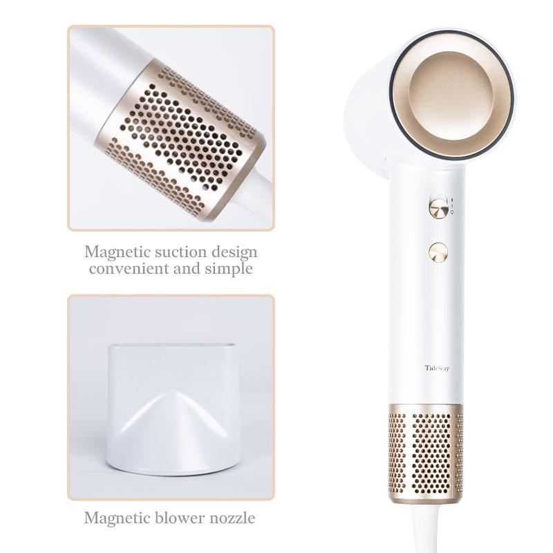 【Coupon Available】Tideway M01 High-speed Hair Dryer PRO Brushless Motor & Ionic Technology  4 Temperature Settings Thermo Control Technology Ergonomic Design, Perfect Present for Women Friend Family Gift 5