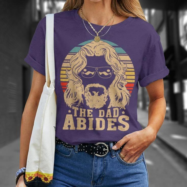 Mens The Dad Abides Retro Father's Day T-Shirt Mens The Dad Abides Retro Father's Day T-Shirt