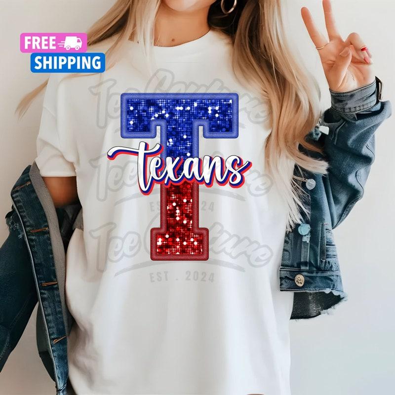 TikTok Shop Texans Football Shirt Football Mom Shirt Game Day Shirts Cute Football Mom Shirts Football Shirts Houston Fan Shirts Gifts For Her Y