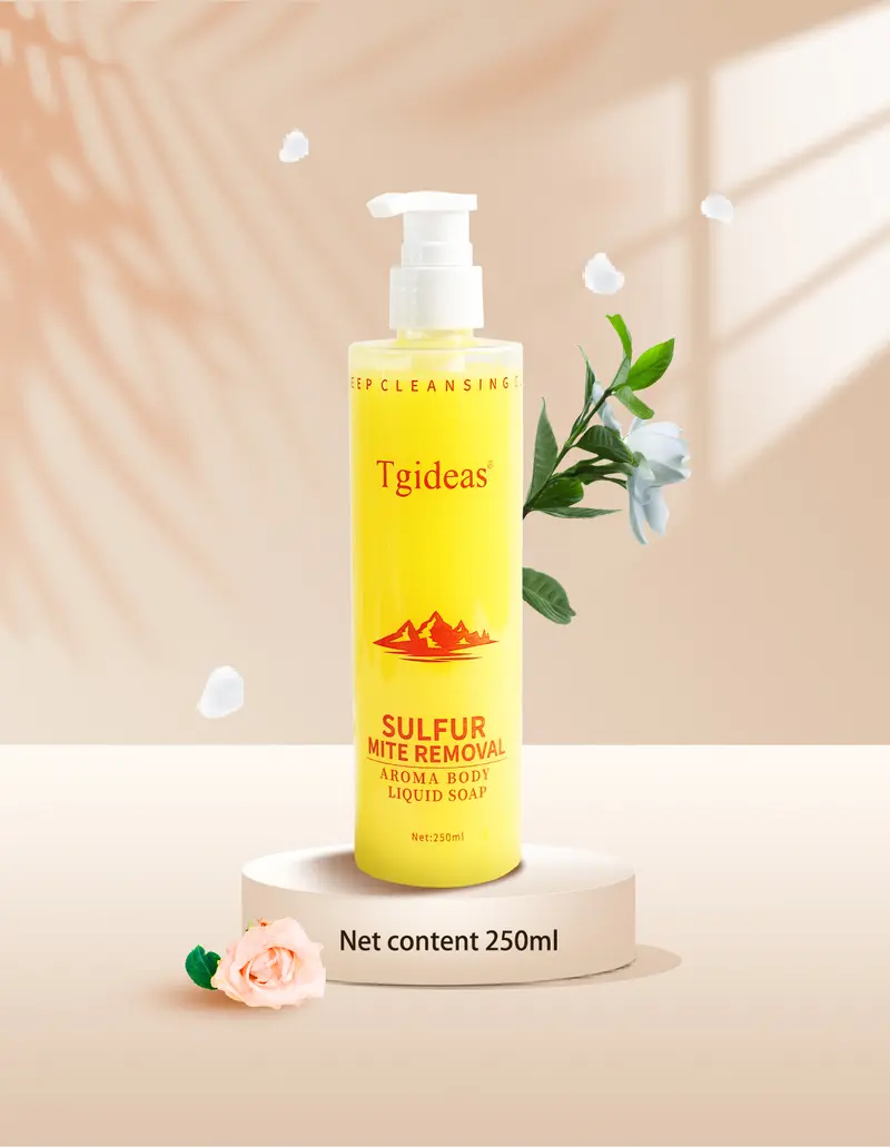Product Introduction of Buy 1-Get 1 Free! "Tgideas Sulfur Soap Shampoo & Body Wash Only $16.9 - Fights Acne & Dandruff - Deep Cleansing for Men & Women" Clear Gentle 19