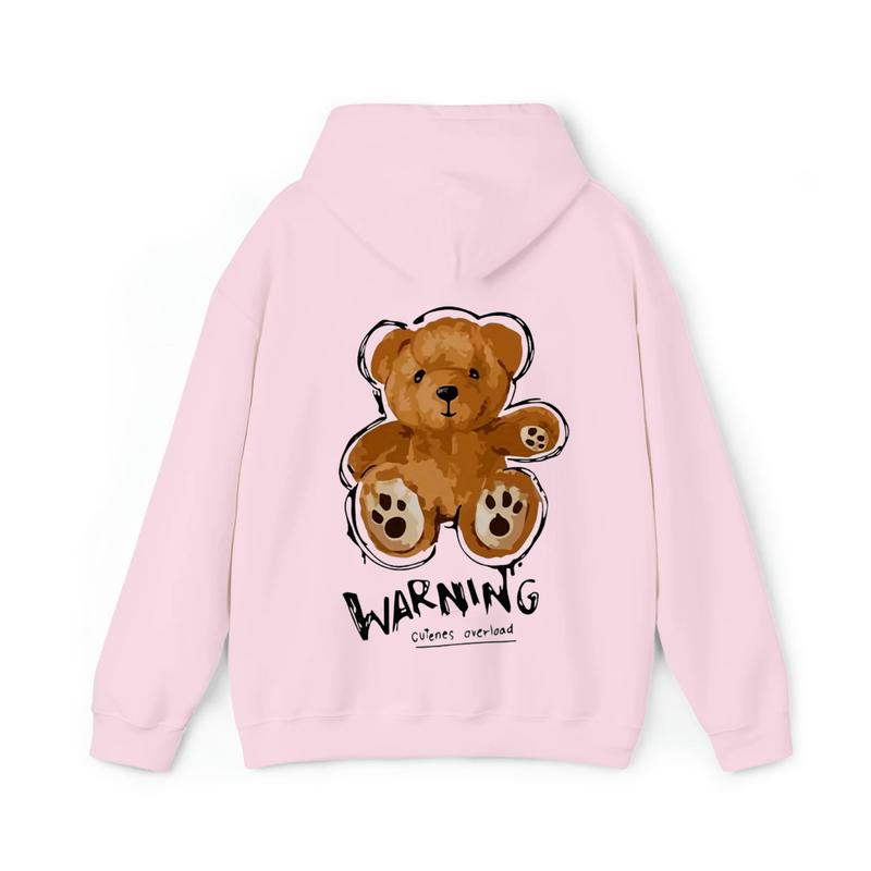 TikTok Shop Overload Cute Bear Graphic Hoodie Teddy Bear Lover Fall Winter Warmth hoodie cute fall